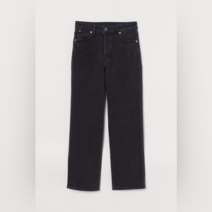 H&M Vintage Straight Ultra High Waist Ankle Jeans